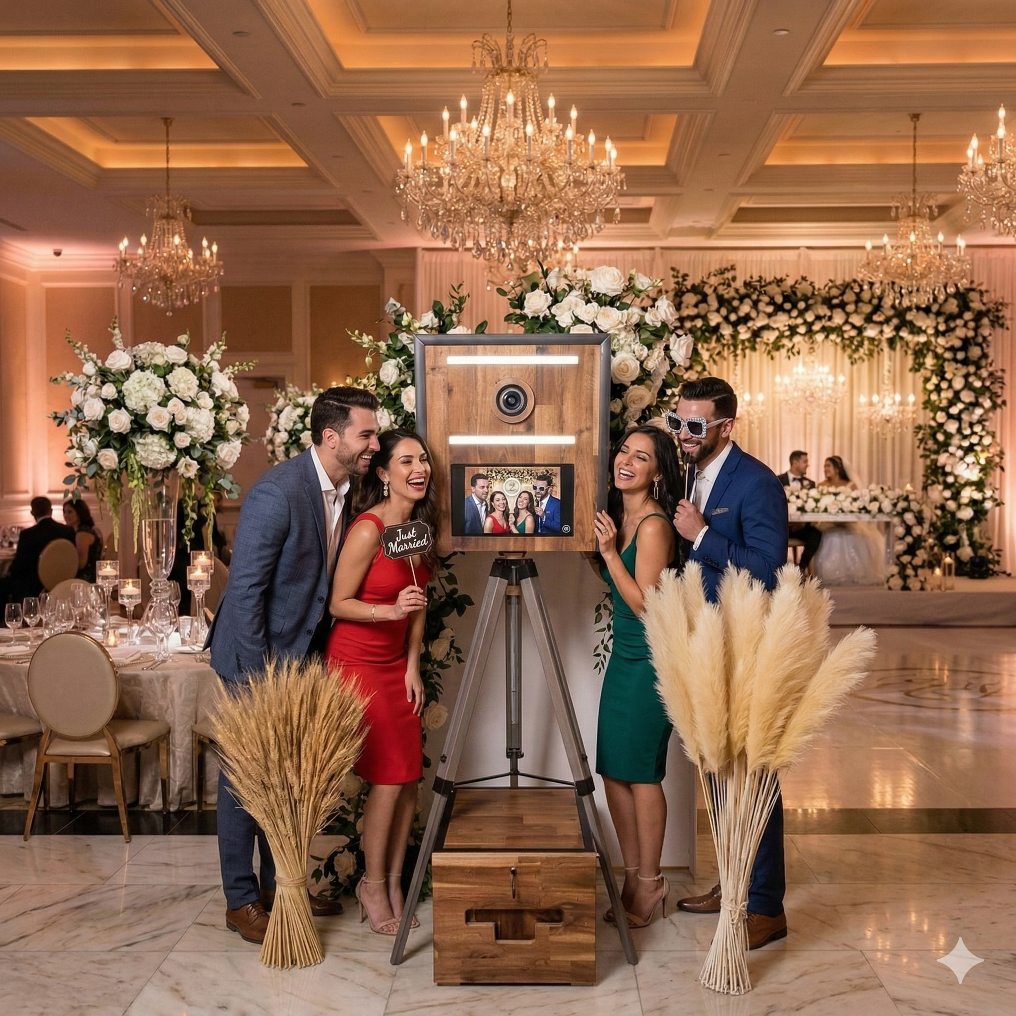 La Borne Photobooth en action lors d'un mariage